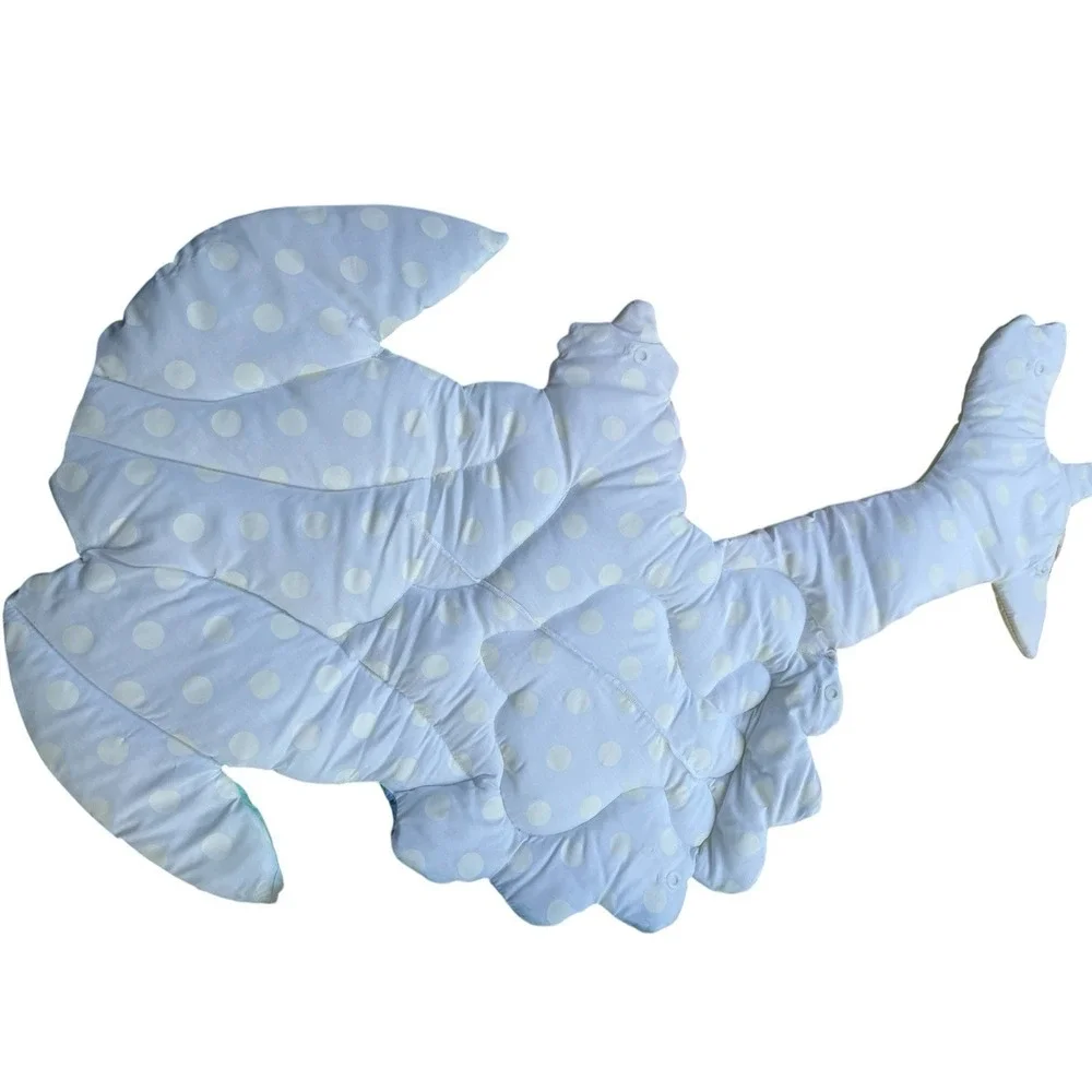 Baby Comforter and Wall Hanging Jungle Animals‎ Blue Green